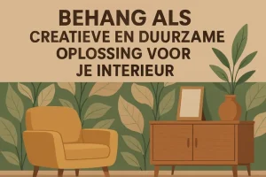 Behang als creatieve en duurzame oplossing voor je interieur